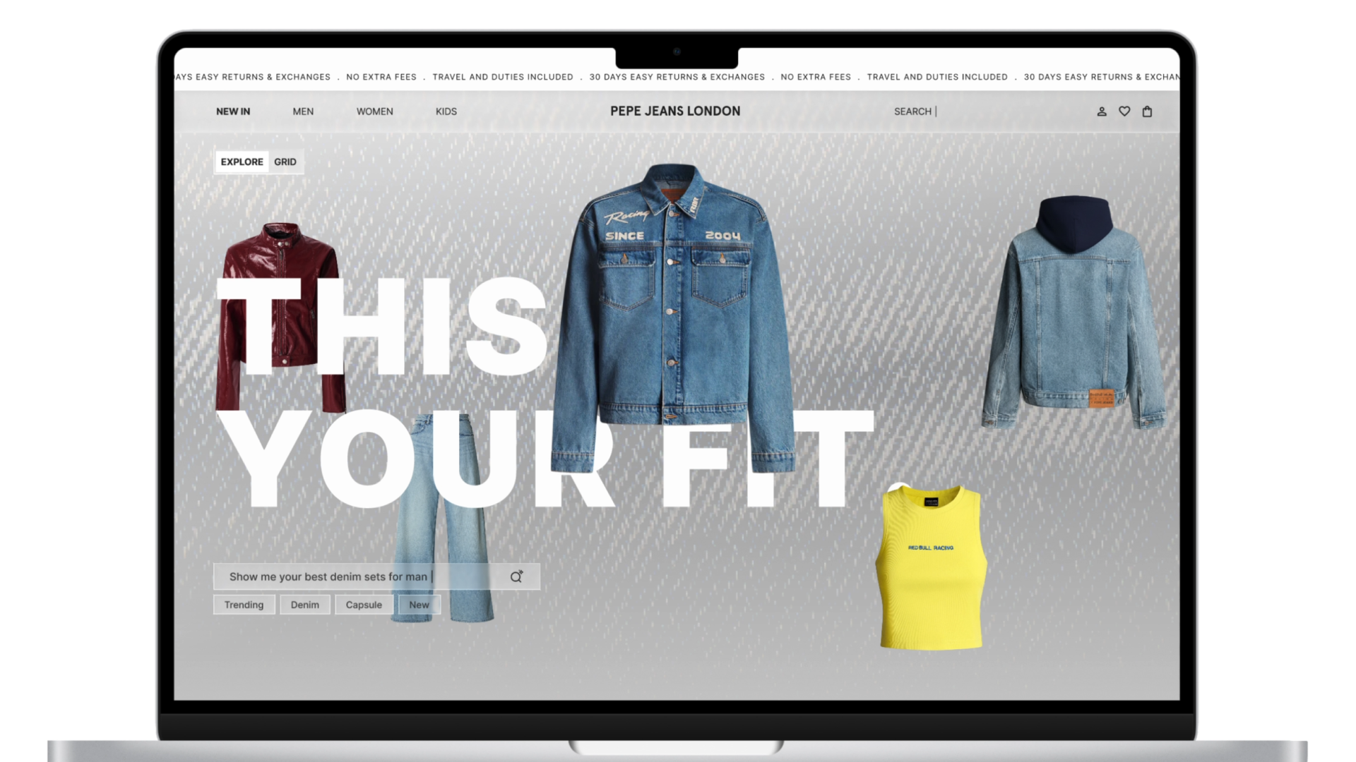 Pepe Jeans — redesigned digital experience overview